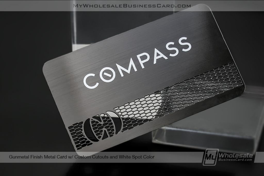 Gunmetal Business Cards