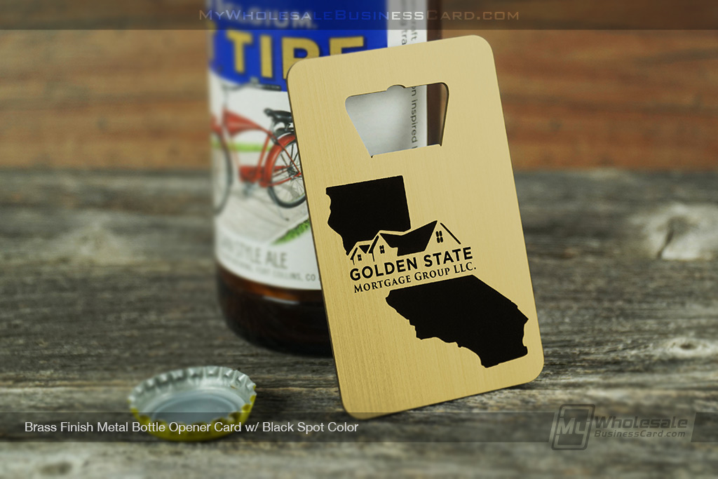 Metal Bottle Opener Business Cards