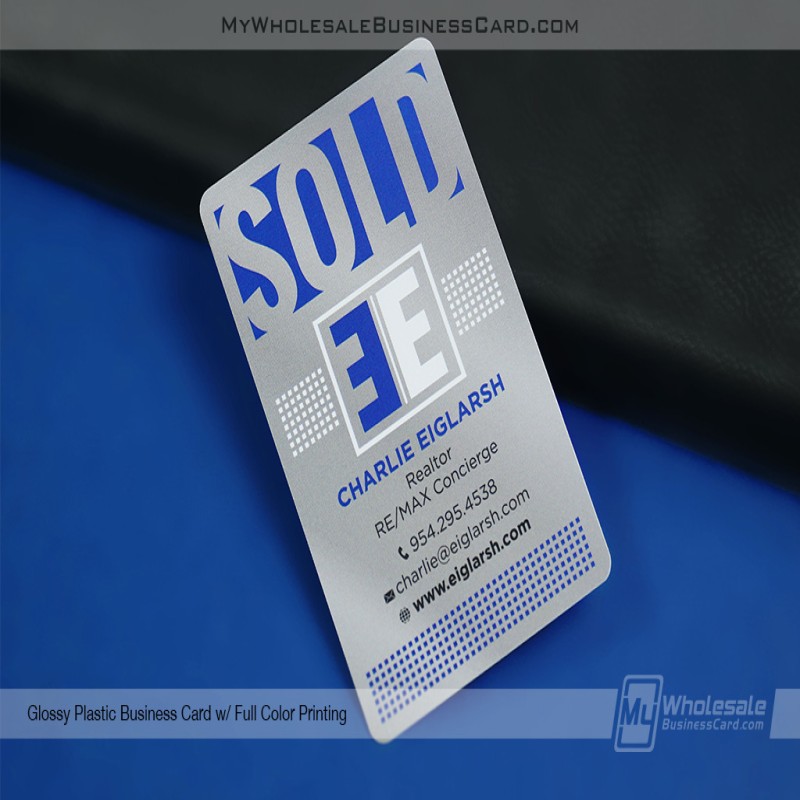 Glossy Plastic Business Cards