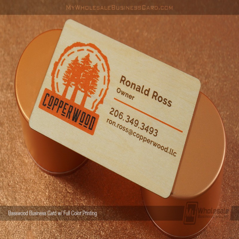 Basswood Business Cards