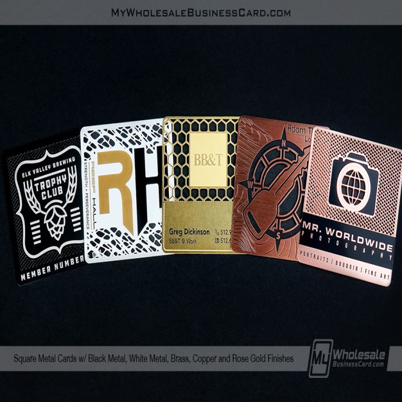 Square Metal Business Cards