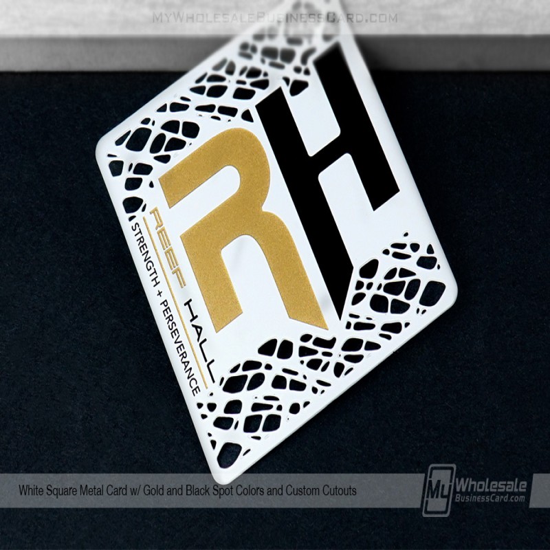 Square Metal Business Cards
