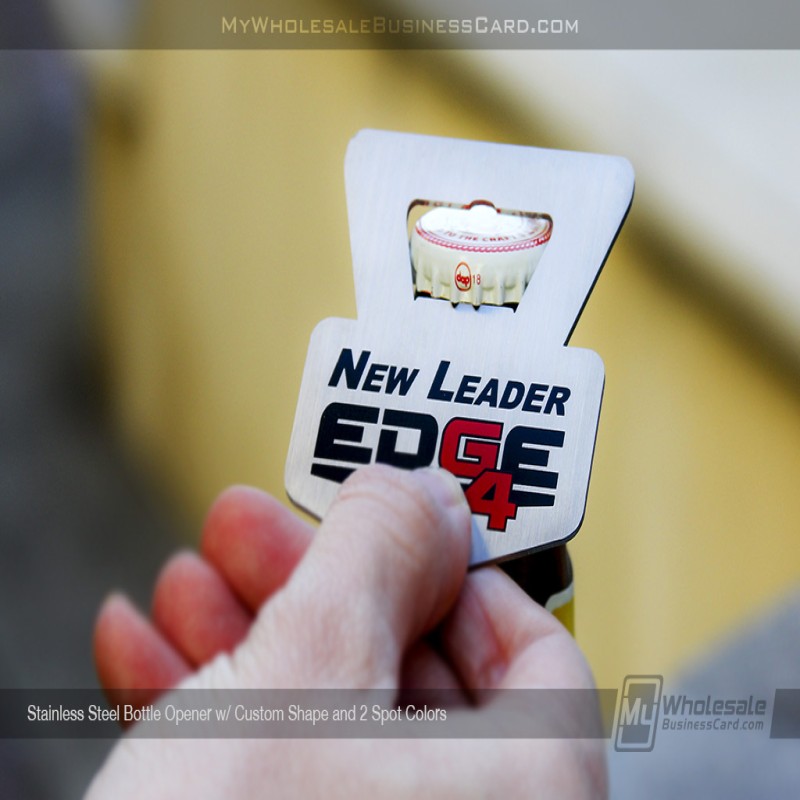 Metal Bottle Opener Business Cards